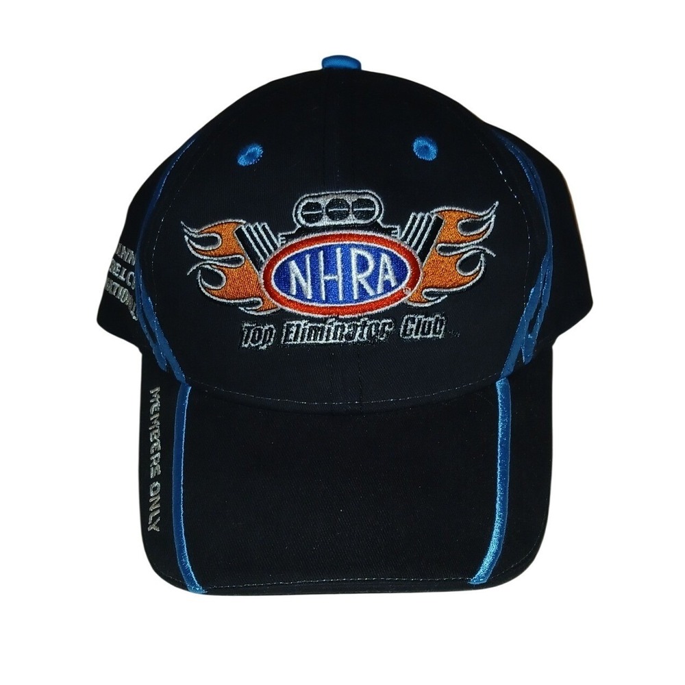 Main Gate NHRA Hat Unisex OSFM Black Blue Flame Gatornationals 2008 Racing Cap